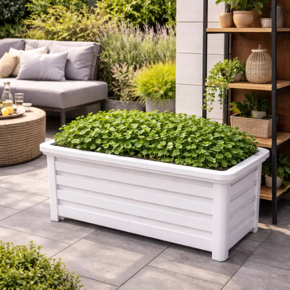Jardinière en aluminium