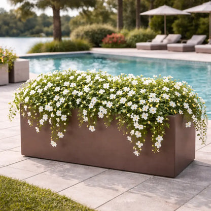 Jardinière en béton 100cm - Marron café