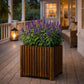 Jardinière en bois carré