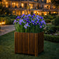 Jardinière en bois carré