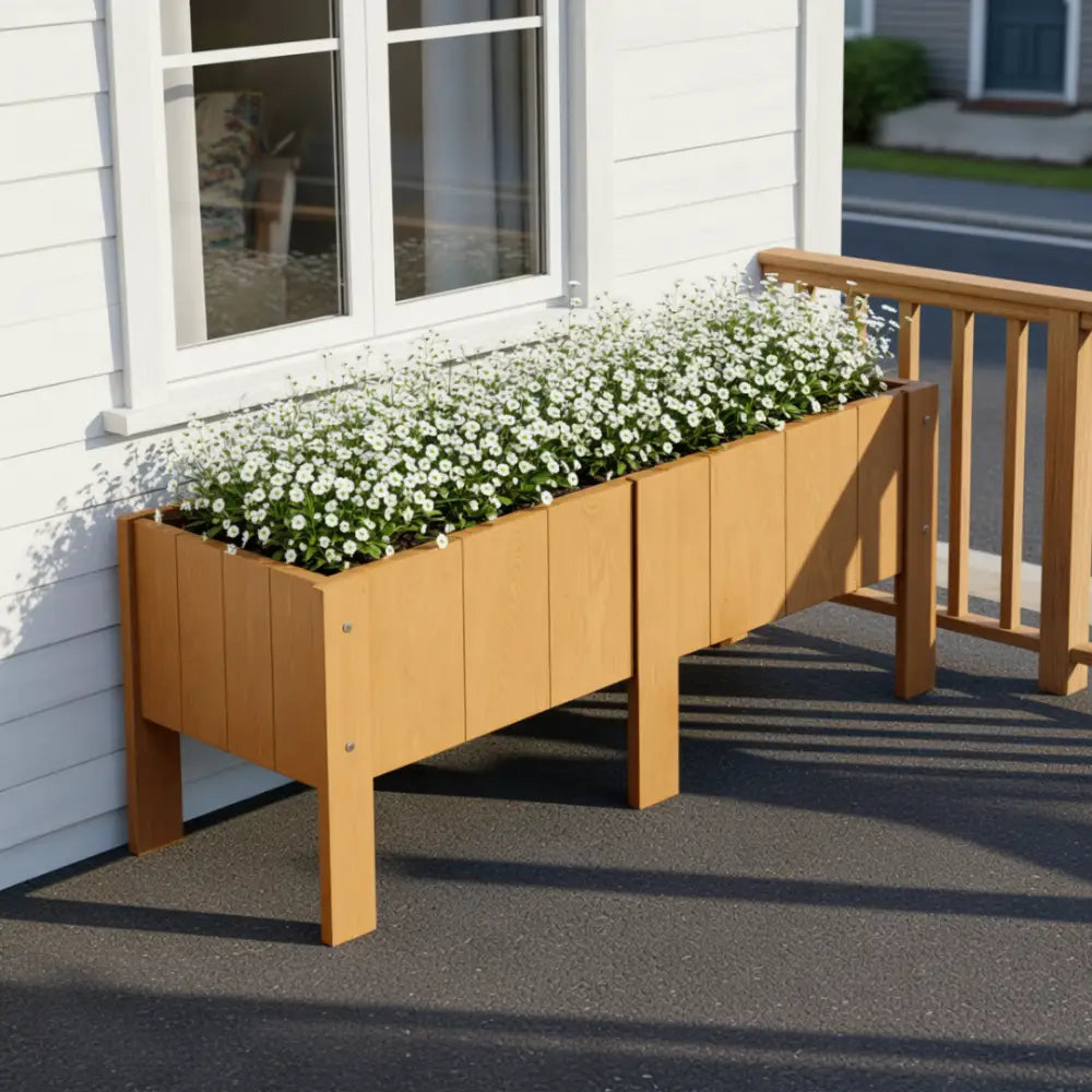 Jardinière en bois pour balcon