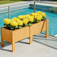 Jardinière en bois pour balcon