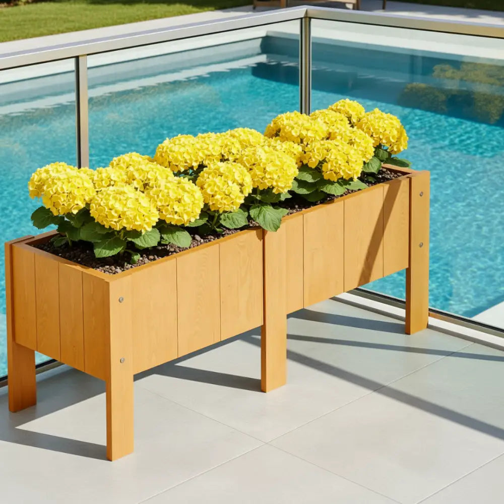 Jardinière en bois pour balcon