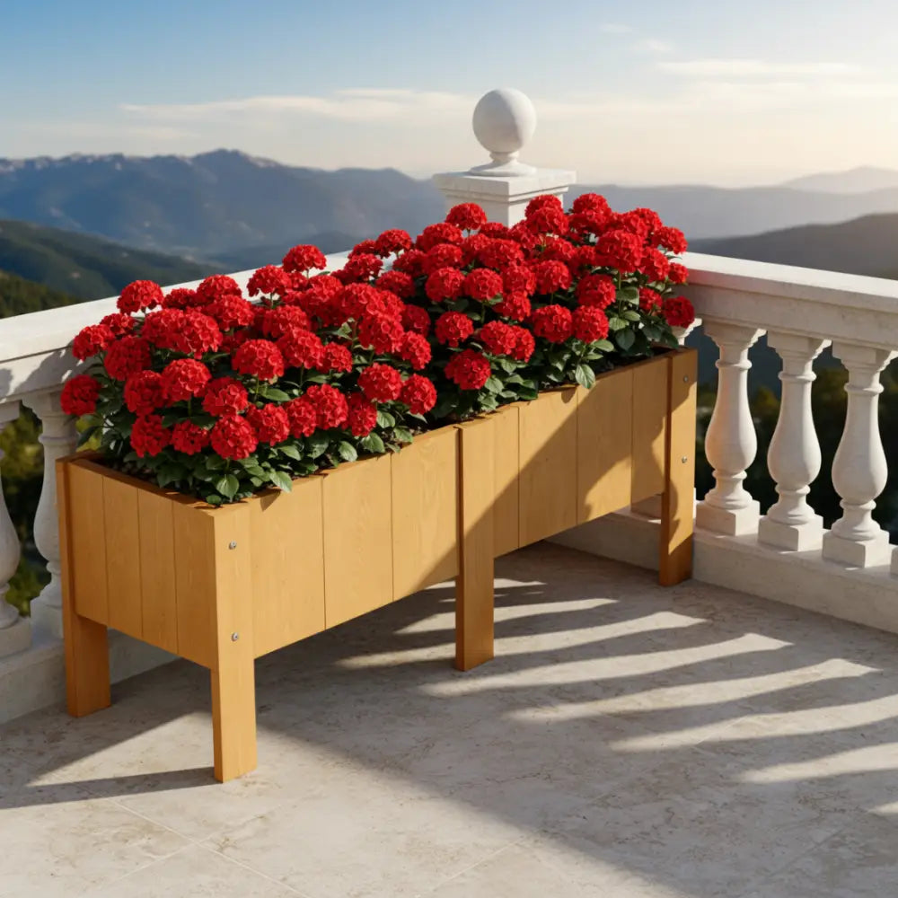 Jardinière en bois pour balcon