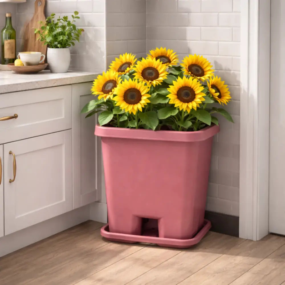Jardinière en plastique recyclé