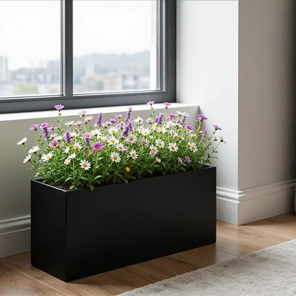 Jardinière extérieur grande taille - Noir