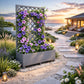 Jardinière haute avec treillis