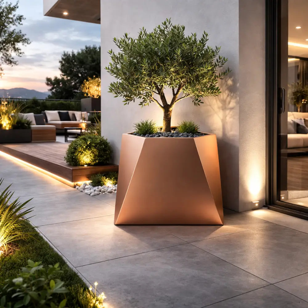 Jardinière haute moderne