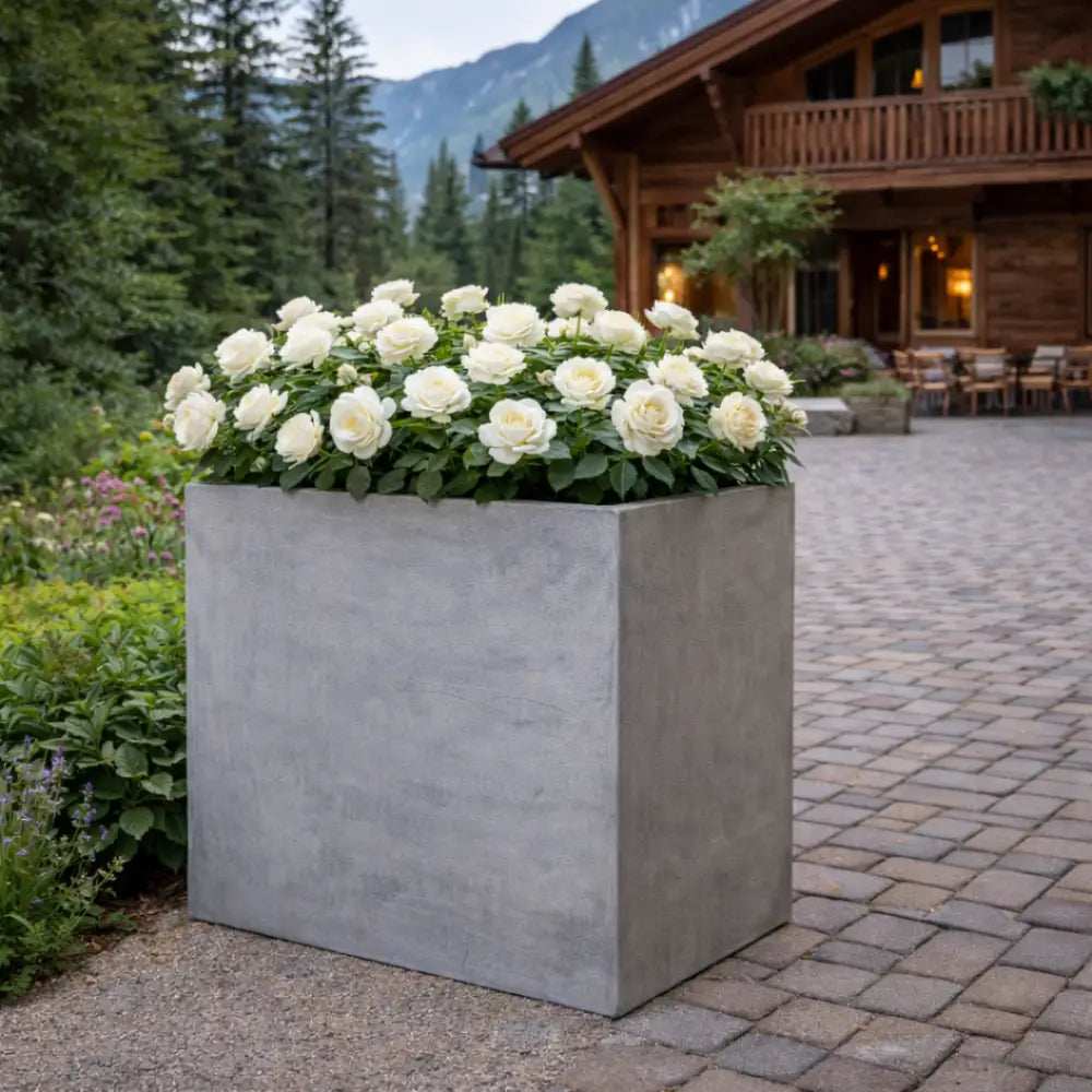Jardinière haute rectangulaire