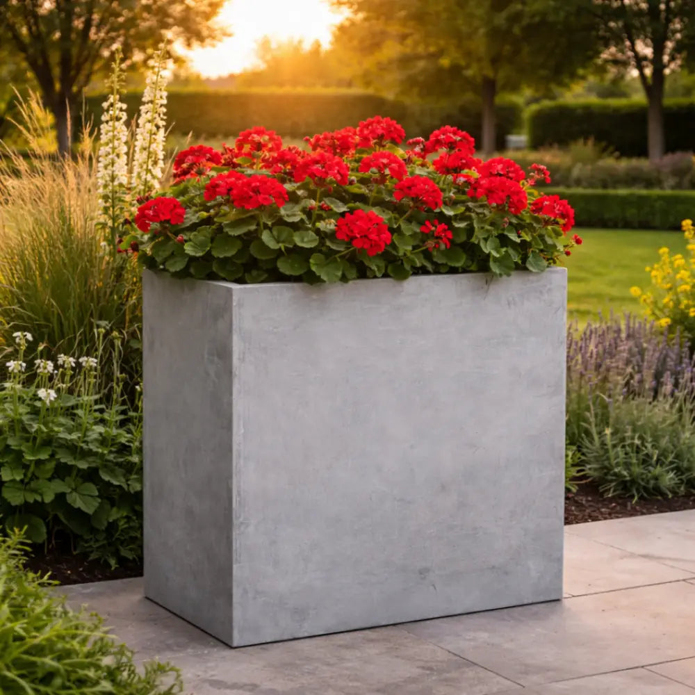 Jardinière haute rectangulaire