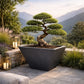 Jardinière métal noir