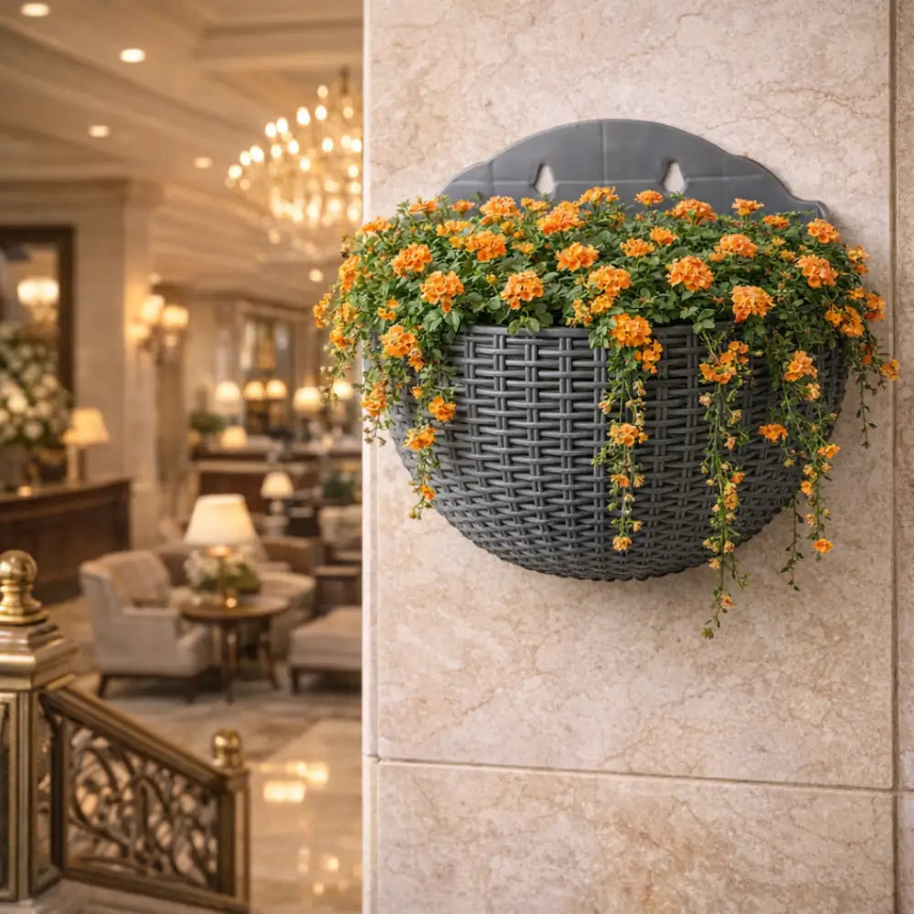 Jardinière murale design - Gris