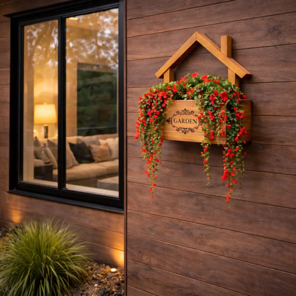 Jardinière murale extérieur bois