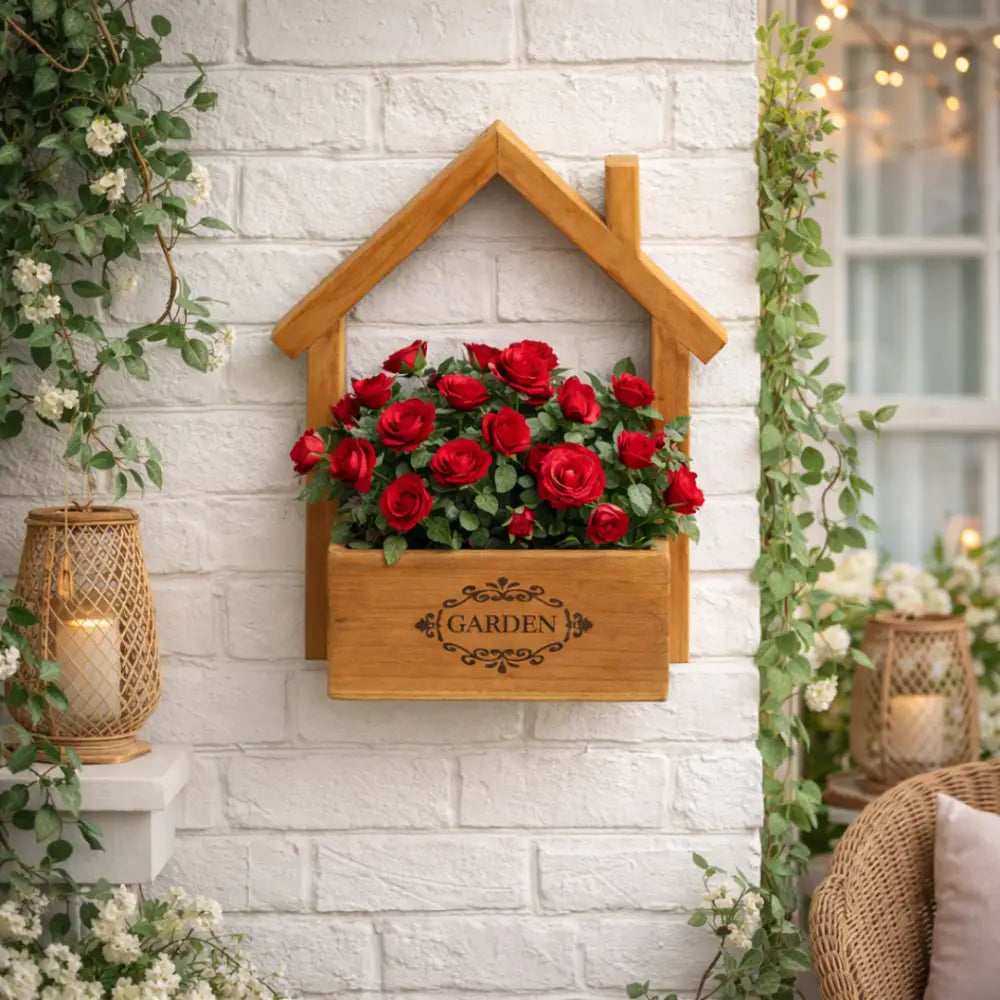 Jardinière murale extérieur bois