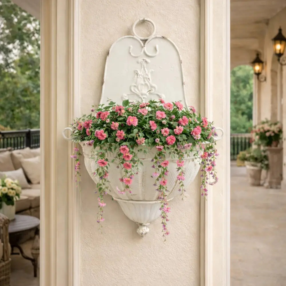 Jardinière murale fer forgé