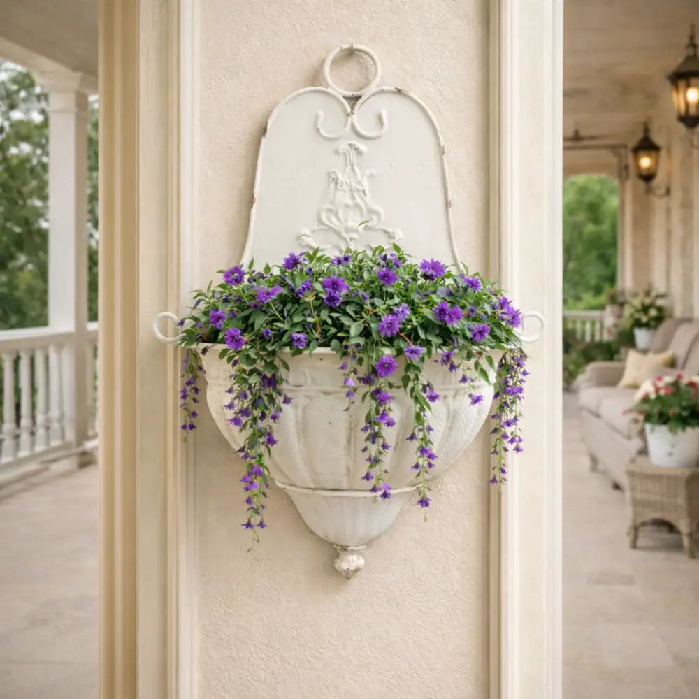 Jardinière murale fer forgé