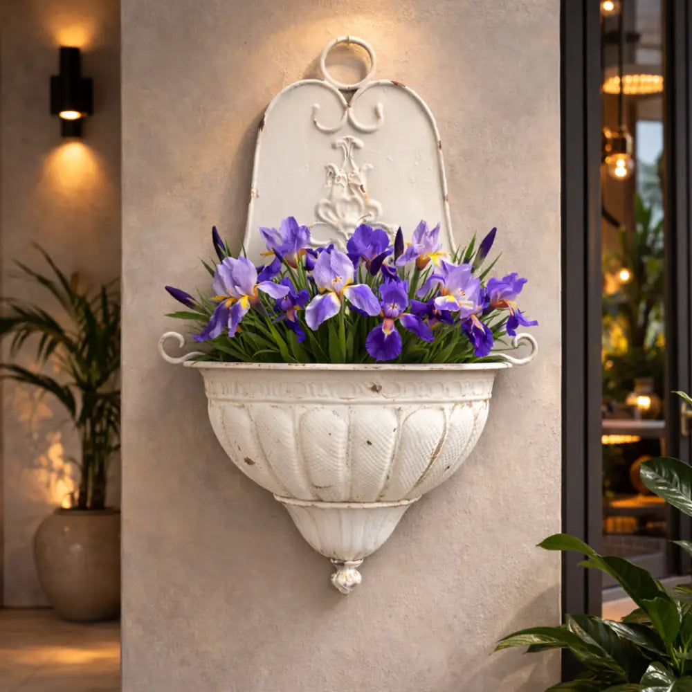 Jardinière murale fer forgé