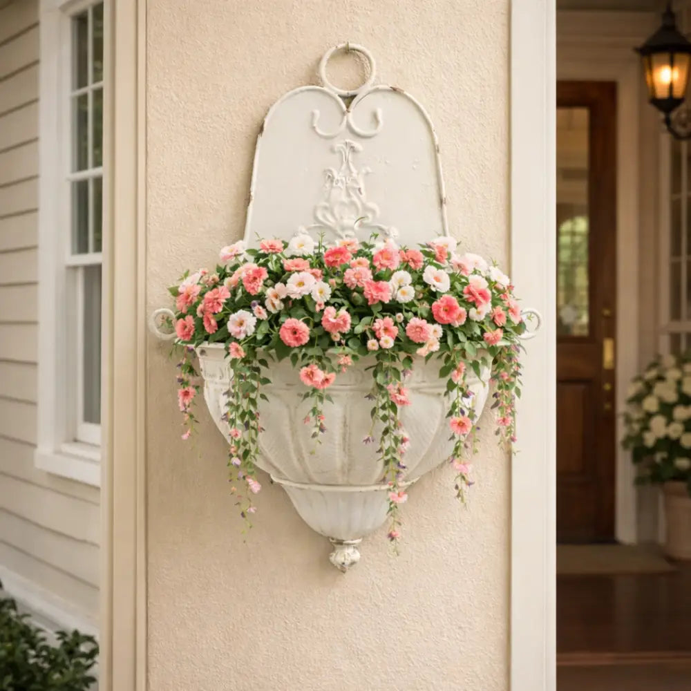 Jardinière murale fer forgé