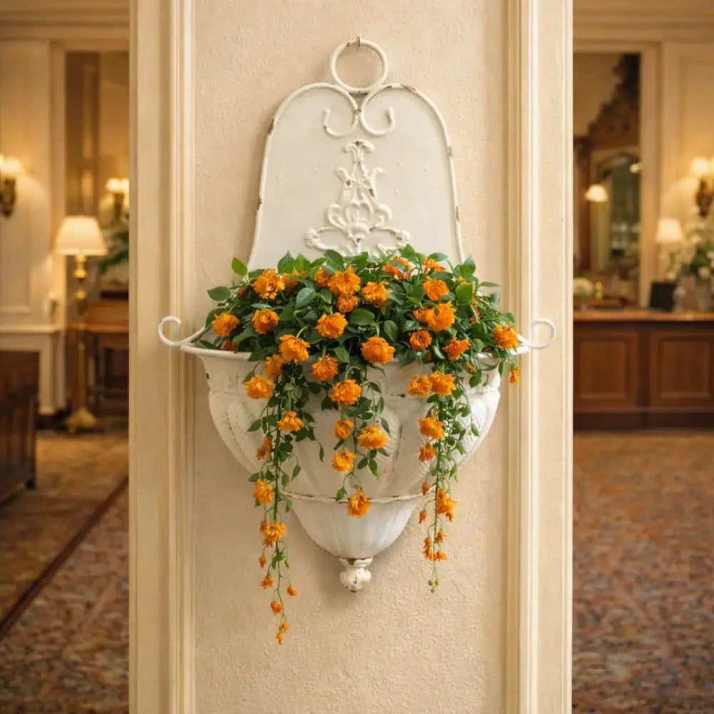 Jardinière murale fer forgé