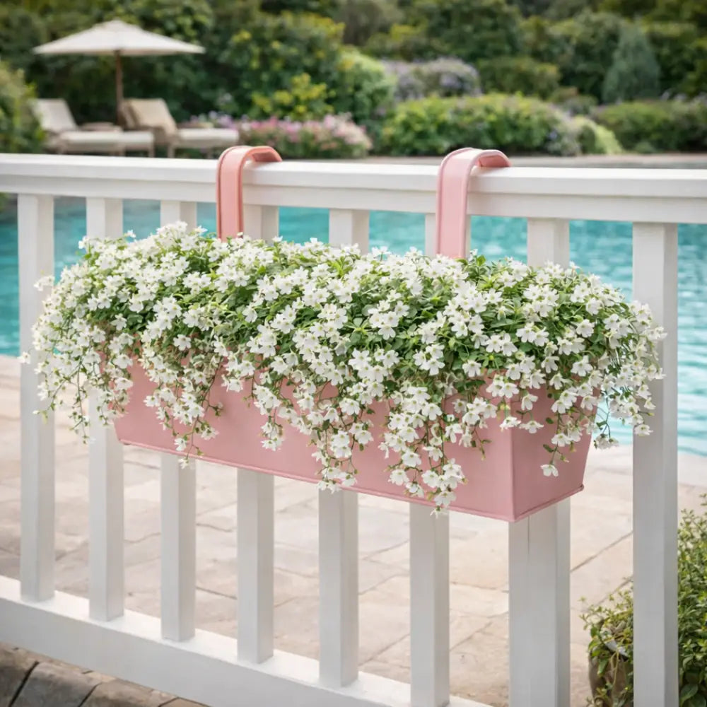 Jardinière rectangulaire à suspendre