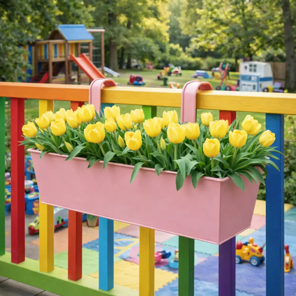Jardinière rectangulaire à suspendre