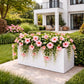 Jardinière rectangulaire blanche