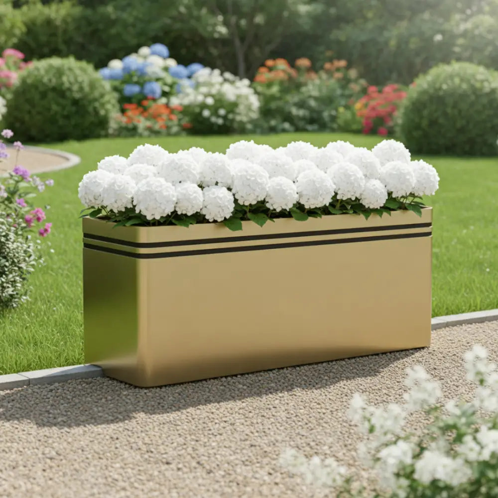 Jardinière rectangulaire grande taille 100 cm