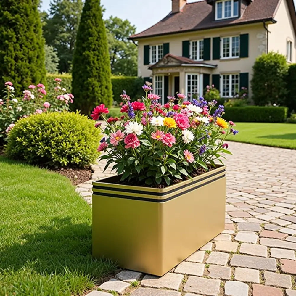 Jardinière rectangulaire grande taille 100 cm