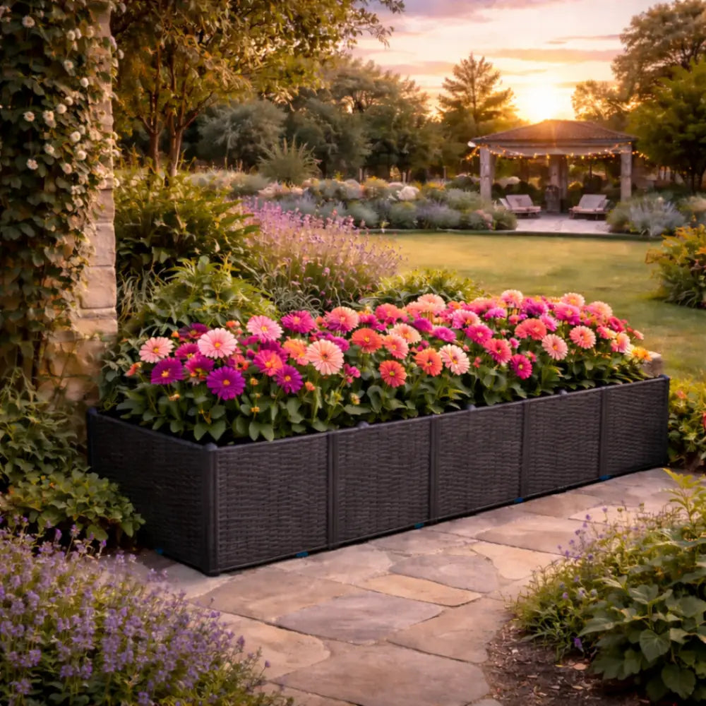 Jardinière rectangulaire grande taille 300 cm