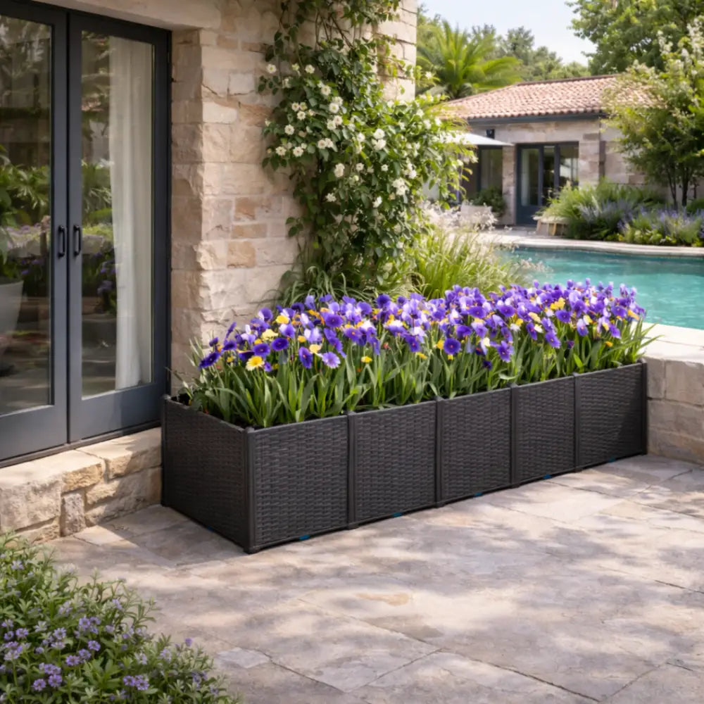 Jardinière rectangulaire grande taille 300 cm