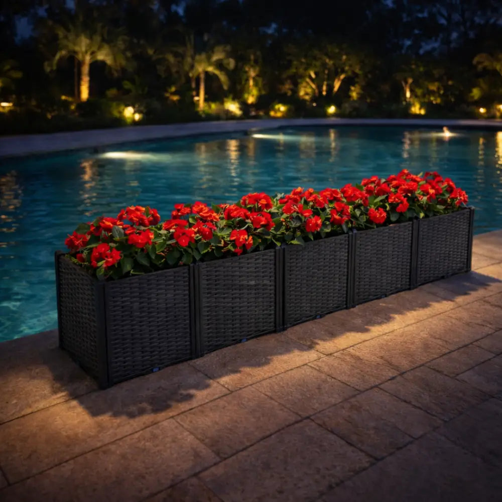 Jardinière rectangulaire grande taille 300 cm