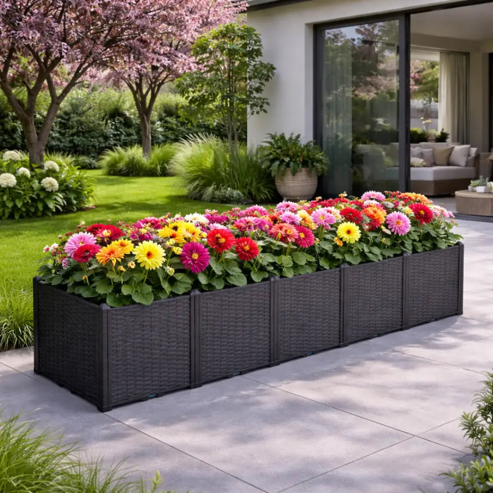 Jardinière rectangulaire grande taille 300 cm