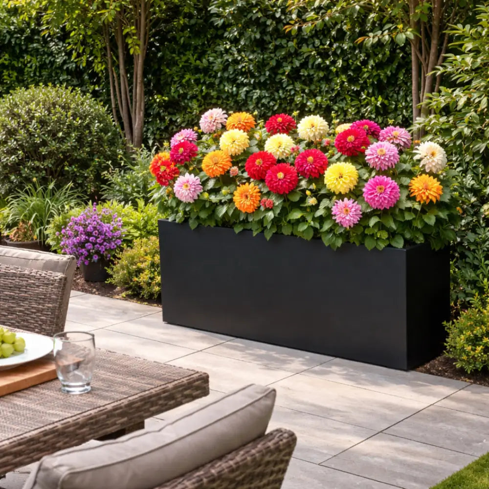 Jardinière rectangulaire hauteur 40 cm