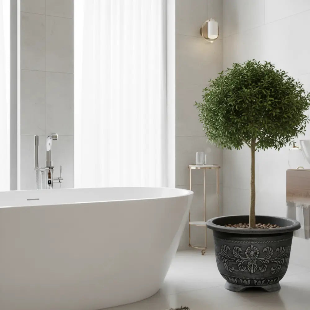 Jardinière ronde en plastique