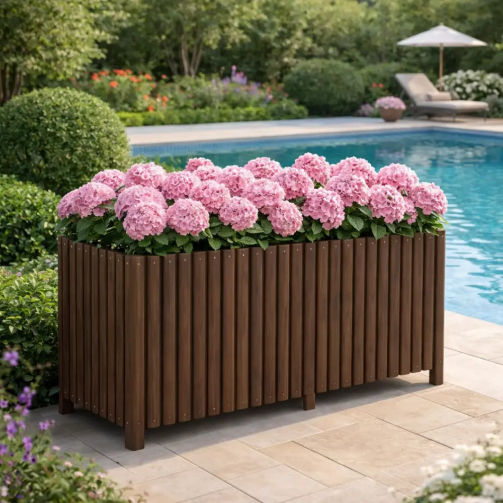 Jardinière sur pied bois