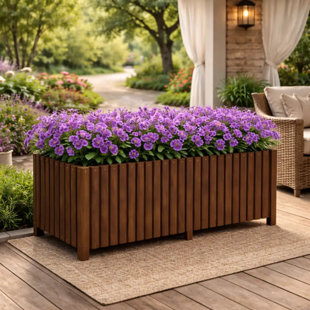 Jardinière sur pied bois