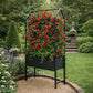Jardinière sur pied en métal