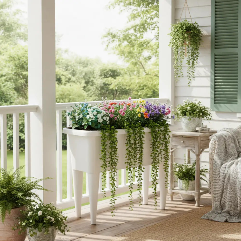 Jardinière surélevée en plastique