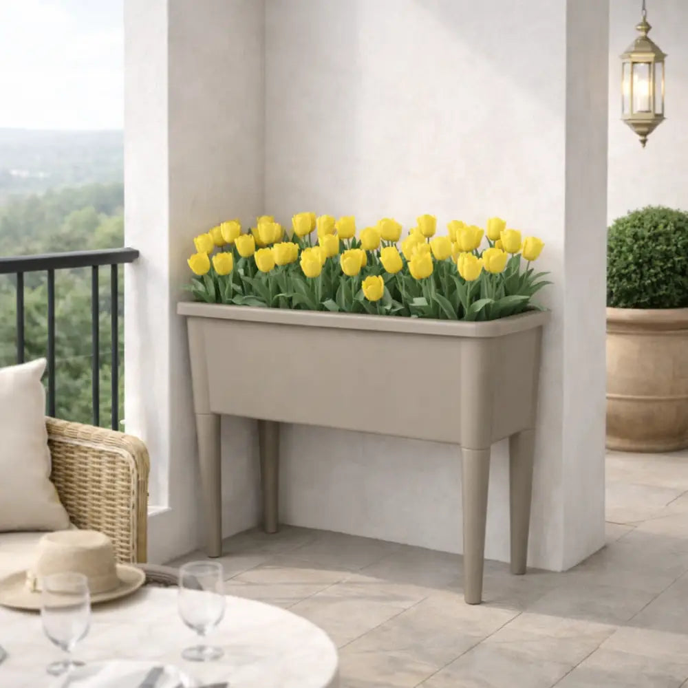 Jardinière surélevée en plastique - Café