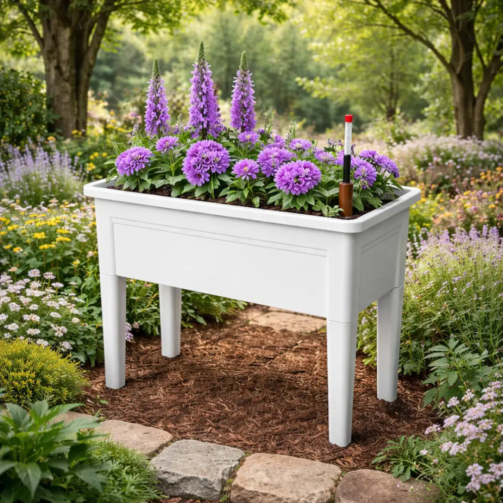 Jardinière surélevée extérieur - Blanc