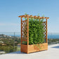 Jardinière treillis pour plantes grimpantes