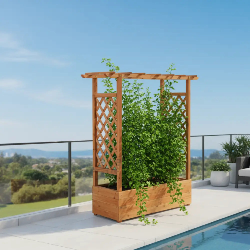 Jardinière treillis pour plantes grimpantes