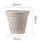 Lot pot de fleur plastique Gris nuage