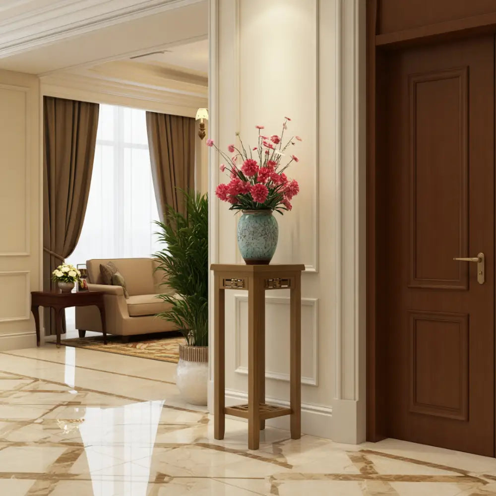 Porte plante bambou vintage