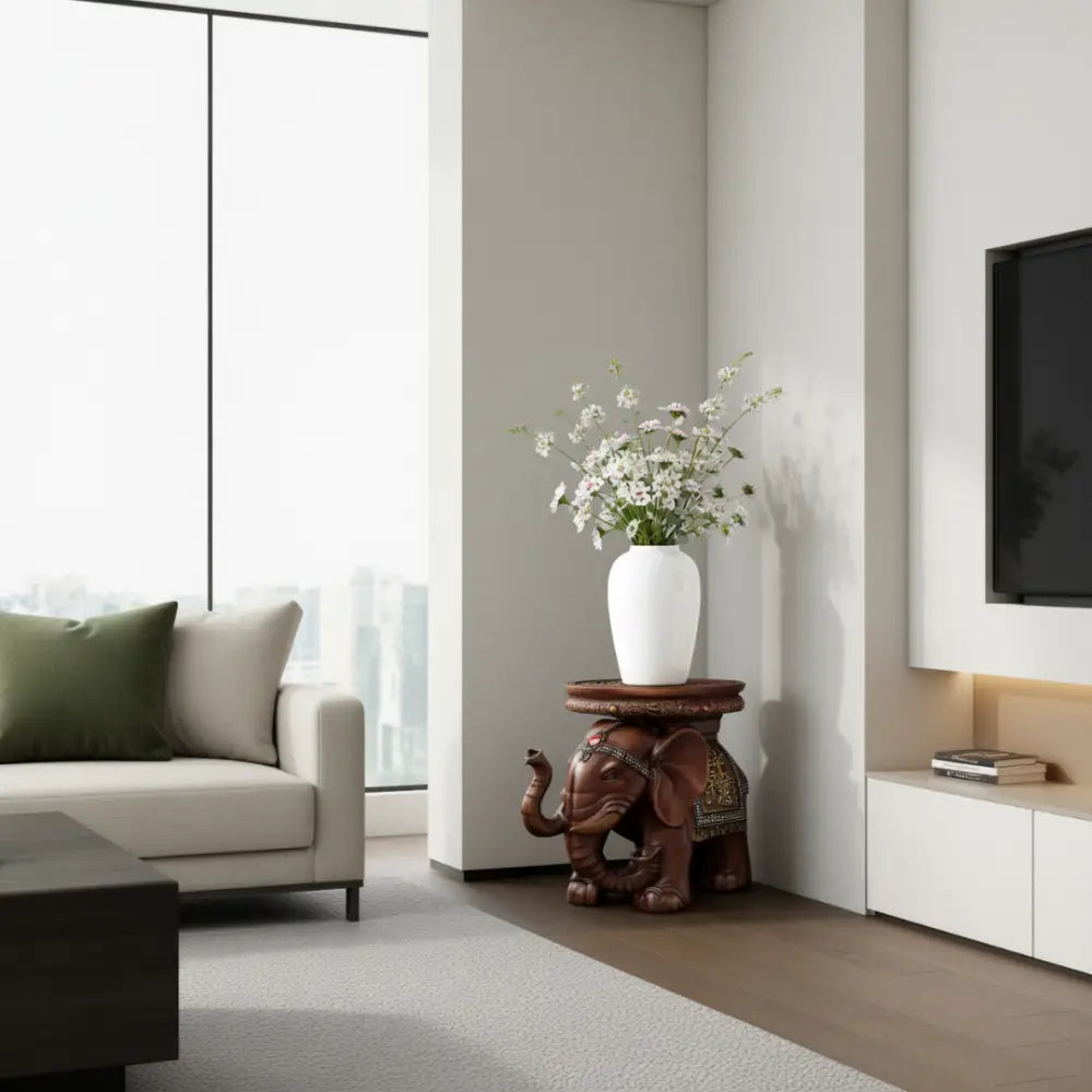 Porte plante elephant