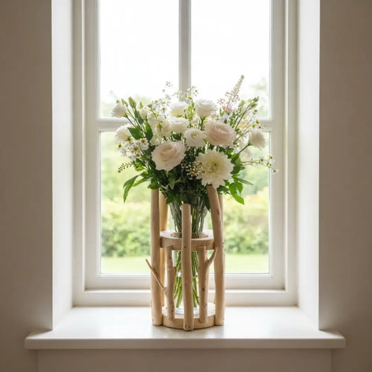 Porte plante en bois flotté