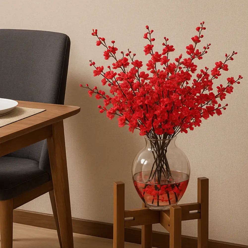 Porte plante en bois sur pied