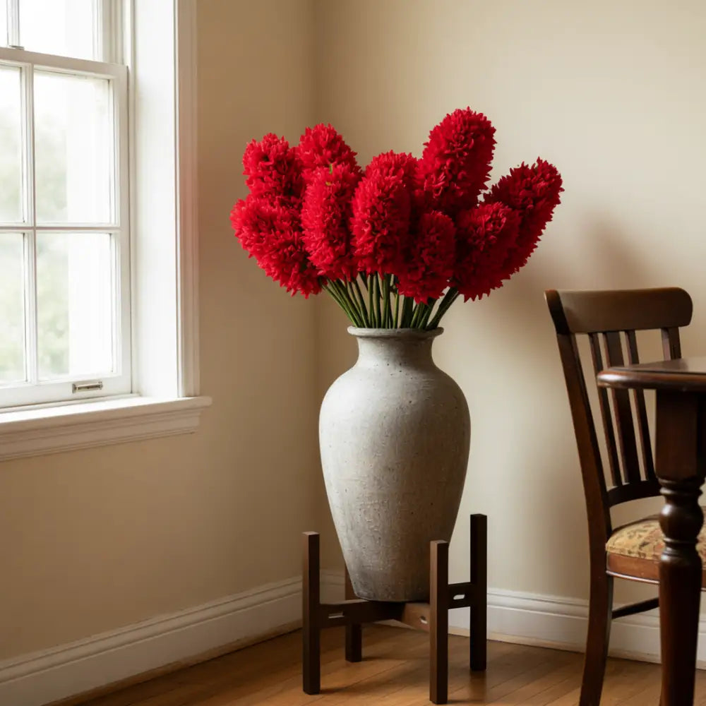 Porte plante en bois sur pied