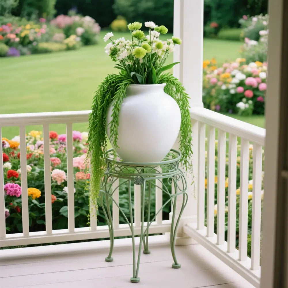 Porte plante en fer forgé ancien