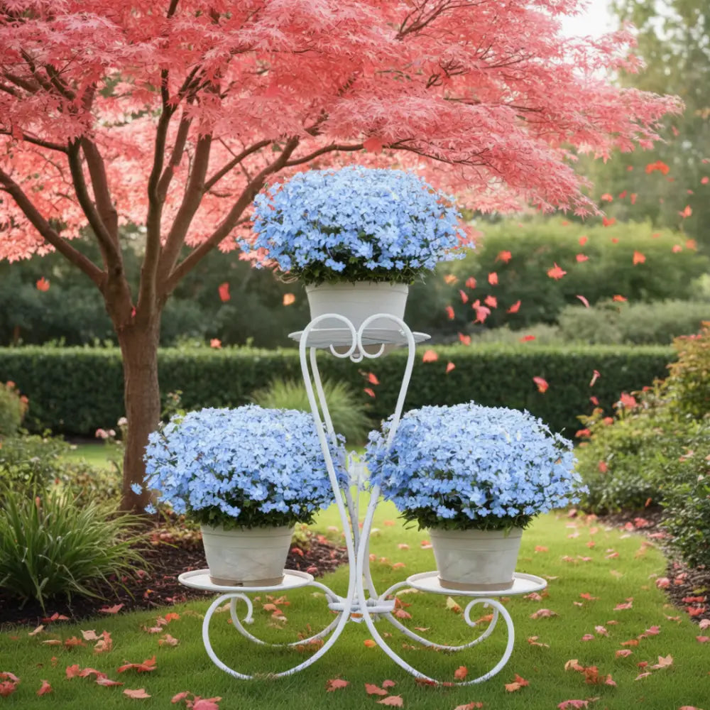 Porte plante fer forgé pas cher - Blanc